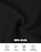 Crewneck Half Zipper Flap Detail Knit Sweater Long Sleeve Slim Fit Ribbed Pullover Top