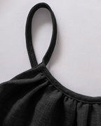 Womens Spaghetti Strap Drawstring Tied Waist Jumpsuit Casual Overalls