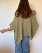 Solid Batwing Sleeve Hollow Out Crochet Pattern Top Casual Cover Up