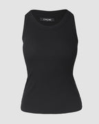ChicMe Built-in Bra Ribbed Round Neck Tank Top